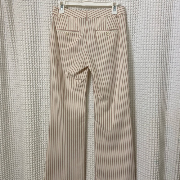 Express Ivory Pants with Black and Pink Pinstripes - Picture 6 of 7